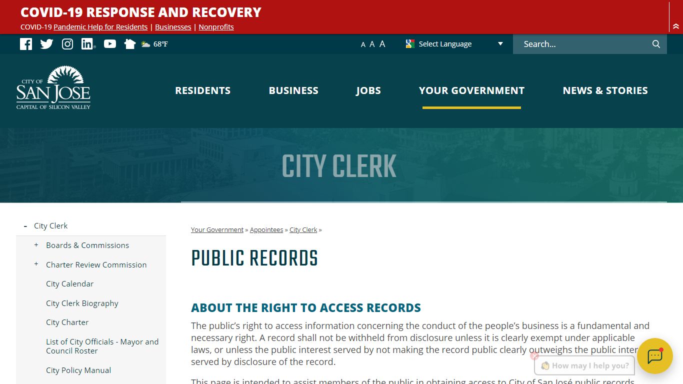 Public Records | City of San Jose